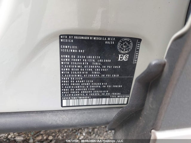 3VVER7RM4TM008941 Volkswagen TIGUAN SE