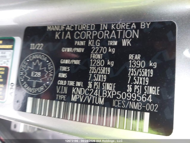 KIA Ev6 Wind 2023 KNDC24LBXP5099564 Image 9