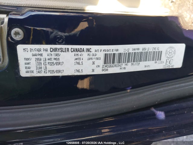 12658805 :رقم المزاد ، 2C4RDGBG6DR635427 vin ، 2013 Dodge Grand Caravan Se/sxt مزاد بيع