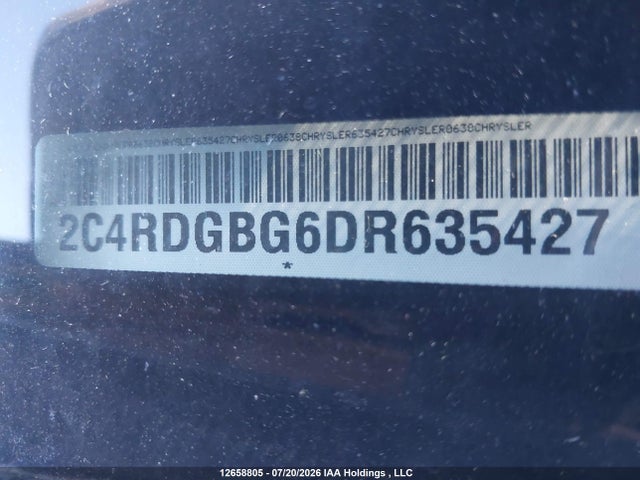 12658805 :رقم المزاد ، 2C4RDGBG6DR635427 vin ، 2013 Dodge Grand Caravan Se/sxt مزاد بيع