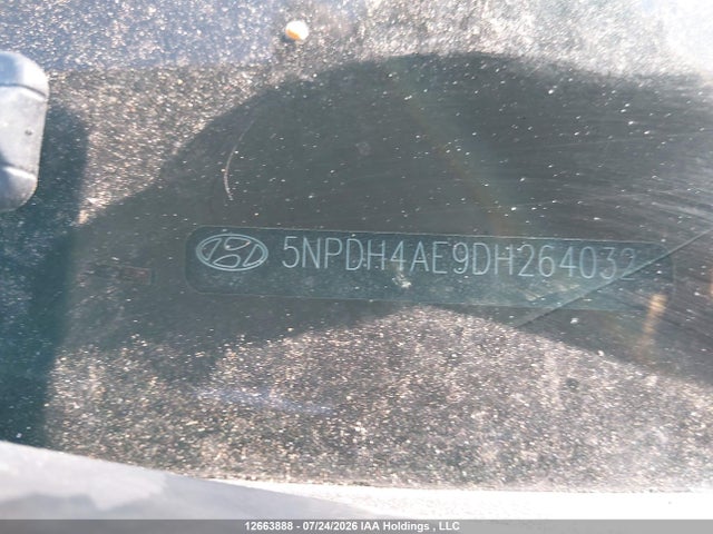 12663888 :رقم المزاد ، 5NPDH4AE9DH264032 vin ، 2013 Hyundai Elantra Gl مزاد بيع
