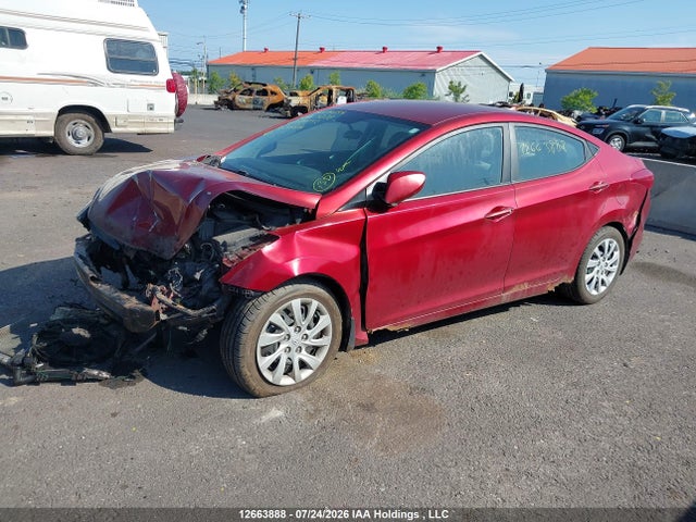 12663888 :رقم المزاد ، 5NPDH4AE9DH264032 vin ، 2013 Hyundai Elantra Gl مزاد بيع