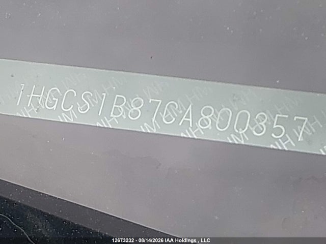 Aukcja sprzedaży 2012 Honda Accord Exl, vin: 1HGCS1B87CA800357, numer aukcji: 12673232