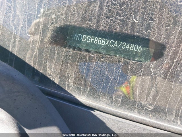 12673248 :رقم المزاد ، WDDGF8BBXCA734806 vin ، 2012 Mercedes-benz C 300 مزاد بيع