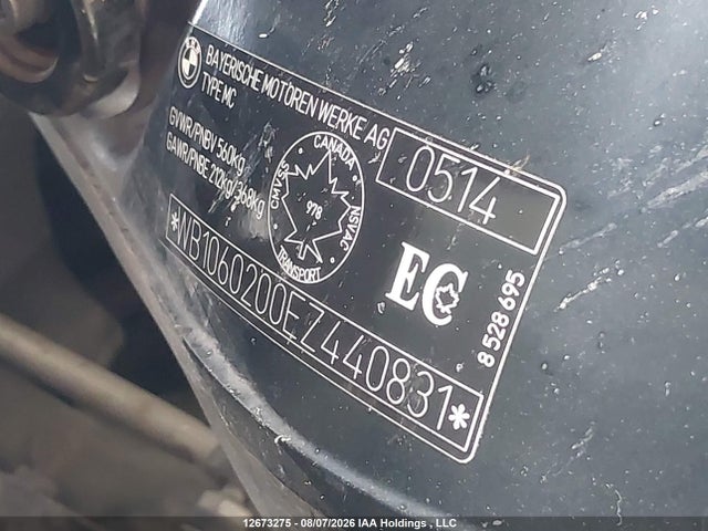 WB1060200EZ440831 BMW K1600 Gtl