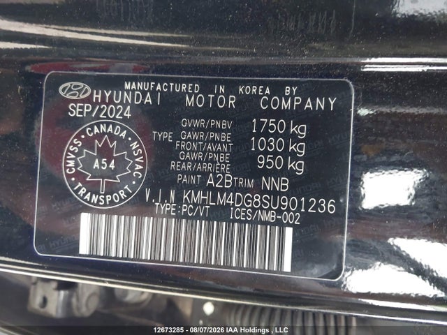 Продажа на аукционе авто 2025 Hyundai Elantra Sel Sport, vin: KMHLM4DG8SU901236, номер лота: 12673285