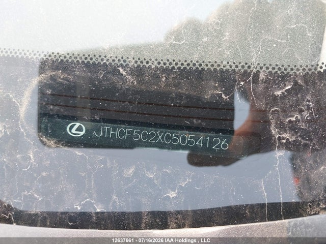 Продаж на аукціоні авто 2012 Lexus Is 250, vin: JTHCF5C2XC5054126, номер лоту: 12637661