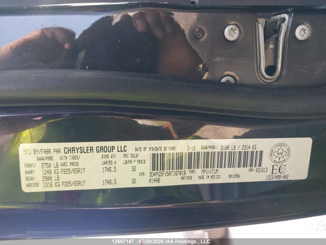 Продаж на аукціоні авто 2010 Dodge Journey Sxt, vin: 3D4PG5FV5AT167018, номер лоту: 12667147