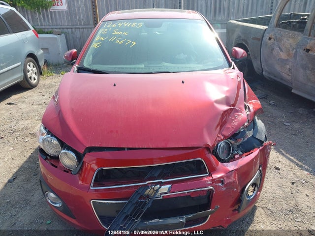 2012 Chevrolet Sonic Lt მანქანა იყიდება აუქციონზე, vin: 1G1JC6EH7C4115679, აუქციონის ნომერი: 12644185