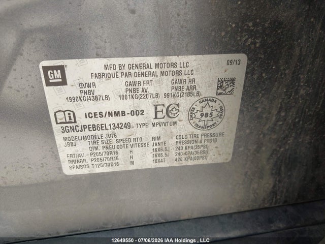 Chevrolet TRAX 1LT 2014 3GNCJPEB6EL134249 Image 20