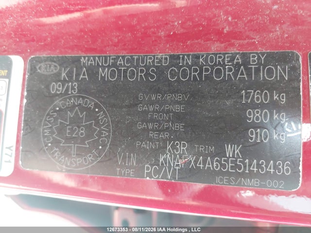 Aukcja sprzedaży 2014 Kia Forte 1.8l Lx/1.8l Lx+/1.8l Se, vin: KNAFX4A65E5143436, numer aukcji: 12673353