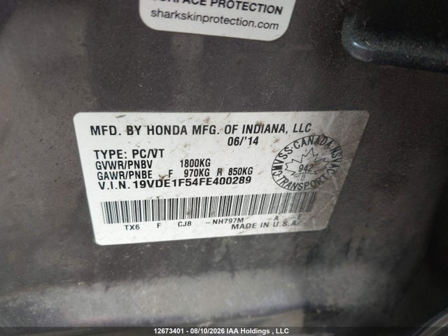 Acura Ilx Premium Package 2015 19VDE1F54FE400289 Image 9