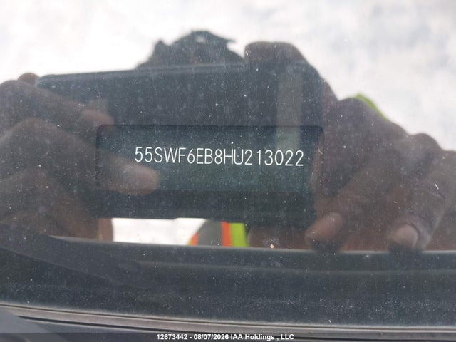 12673442 :رقم المزاد ، 55SWF6EB8HU213022 vin ، 2017 Mercedes-benz Amg C 43 4matic مزاد بيع