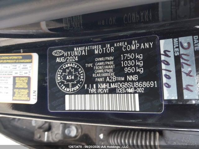 Hyundai Elantra Preferred With Tech Package 2025 KMHLM4DG8SU868691 Image 9