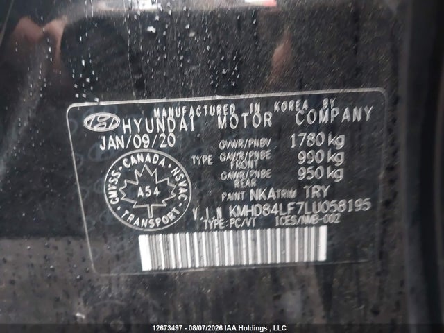 KMHD84LF7LU058195 Hyundai Elantra Preferred Auto Ivt