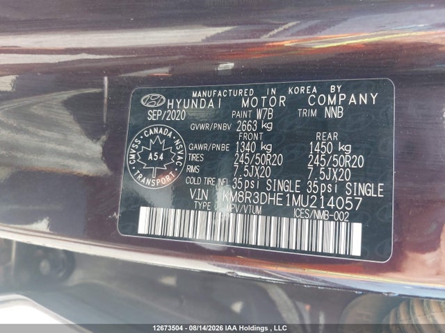 Hyundai Palisade Preferred 2021 KM8R3DHE1MU214057 Image 17