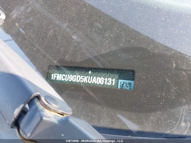 1FMCU9GD5KUA00131 Ford ESCAPE SE