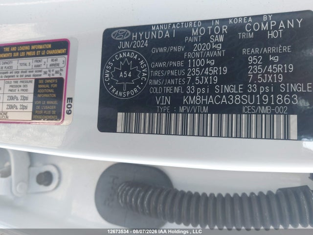 KM8HACA38SU191863 Hyundai Kona N Line
