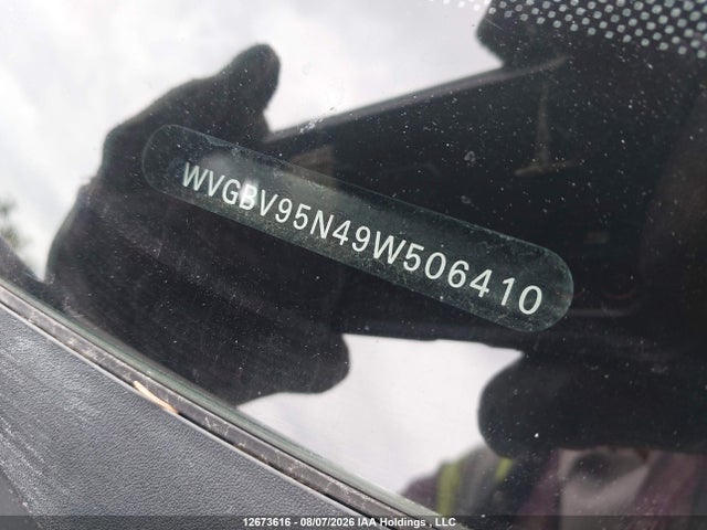Продажа на аукционе авто 2009 Volkswagen Tiguan, vin: WVGBV95N49W506410, номер лота: 12673616