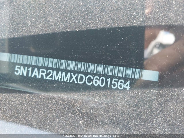 12673637 :رقم المزاد ، 5N1AR2MMXDC601564 vin ، 2013 Nissan Pathfinder Platinum/s/sl/sv مزاد بيع
