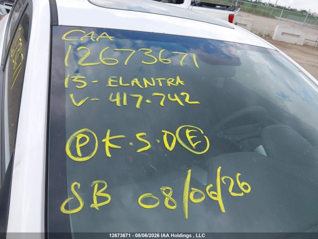 Продажа на аукционе авто 2015 Hyundai Elantra Sport Appearance, vin: KMHDH4AE0FU417742, номер лота: 12673671