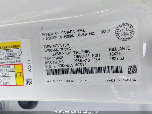 Honda CR-V 2025 2HKRS4H55SH102277 Image 9