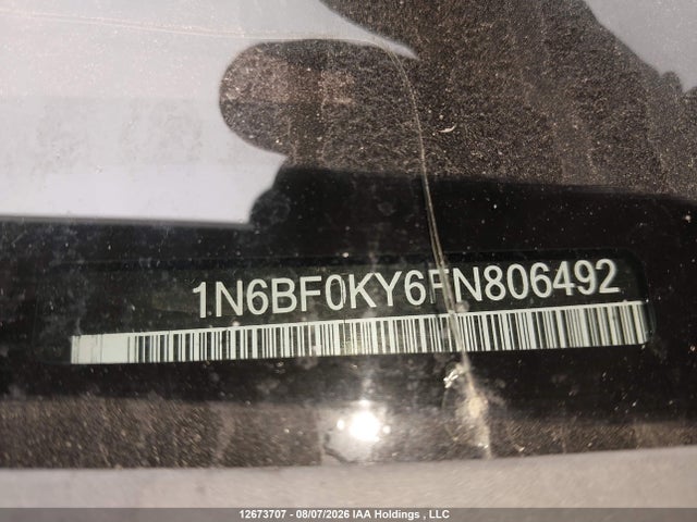 1N6BF0KY6FN806492 Nissan Nv Cargo Nv2500 Hd Sv V6