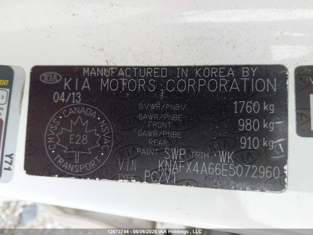 KIA Forte 2014 KNAFX4A66E5072960 Image 9