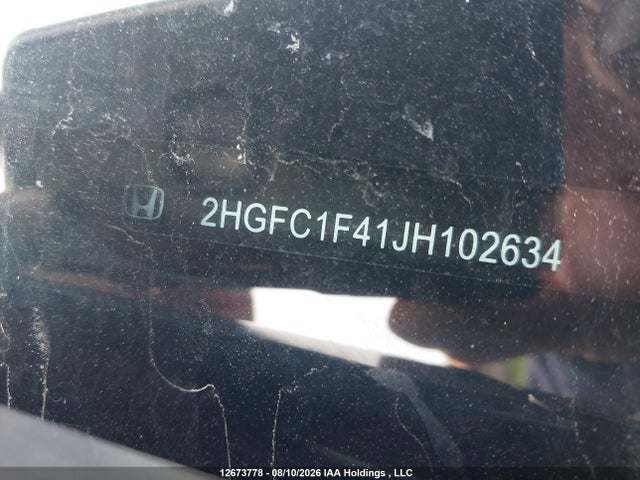 12673778 :رقم المزاد ، 2HGFC1F41JH102634 vin ، 2018 Honda Civic Ex-t مزاد بيع