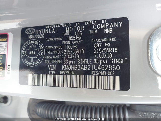 Hyundai Kona Preferred 2026 KM8HB3AB2TU462860 Image 9