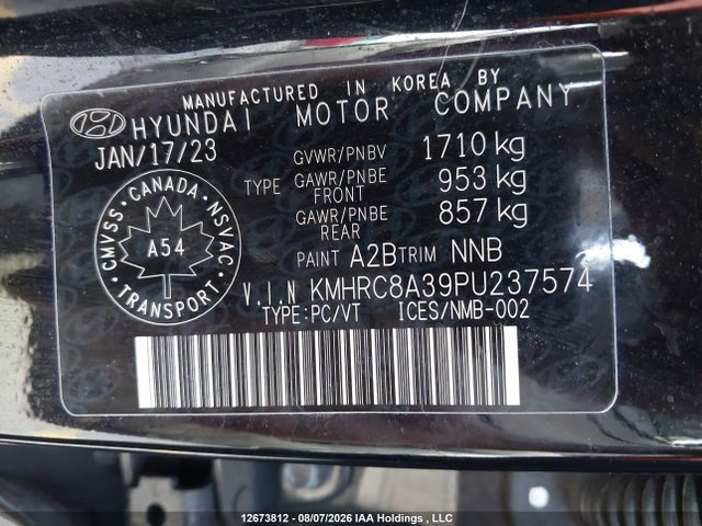 Hyundai Venue Preferred 2023 KMHRC8A39PU237574 Image 9