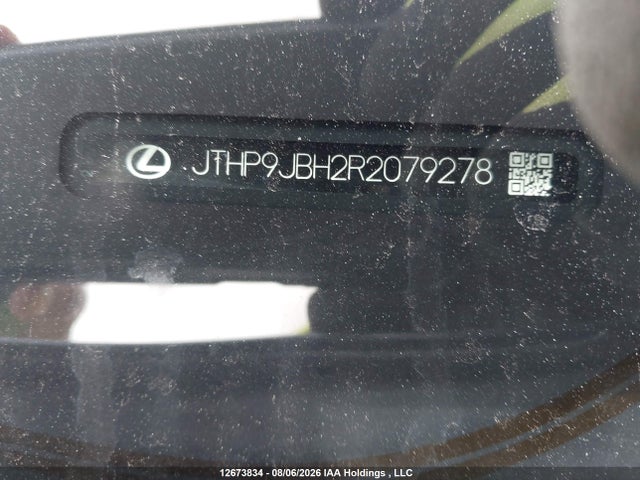 12673834 :رقم المزاد ، JTHP9JBH2R2079278 vin ، 2024 Lexus Ux 250h مزاد بيع