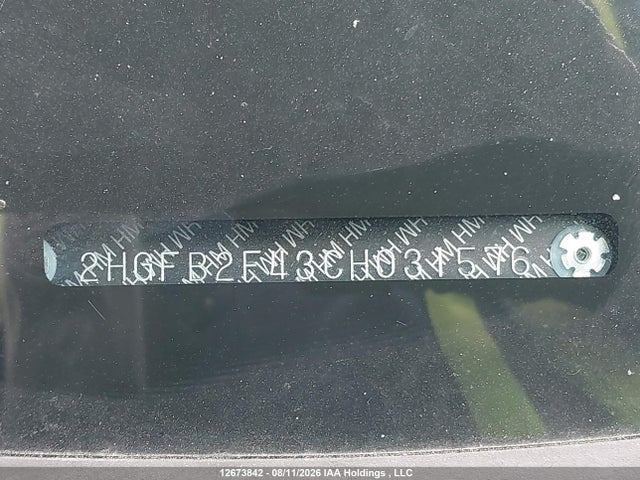 Продаж на аукціоні авто 2012 Honda Civic Lx, vin: 2HGFB2F43CH031576, номер лоту: 12673842