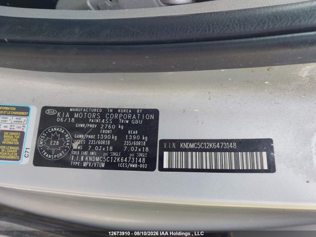 KIA Sedona Sx 2019 KNDMC5C12K6473148 Image 18