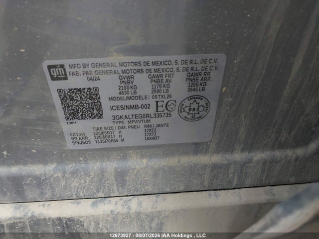 GMC Terrain Sle 2024 3GKALTEG0RL335735 Image 19