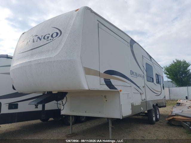 2008 Kzrv Trailer Durango 5th Wheel მანქანა იყიდება აუქციონზე, vin: 4EZFD282187016371, აუქციონის ნომერი: 12673954