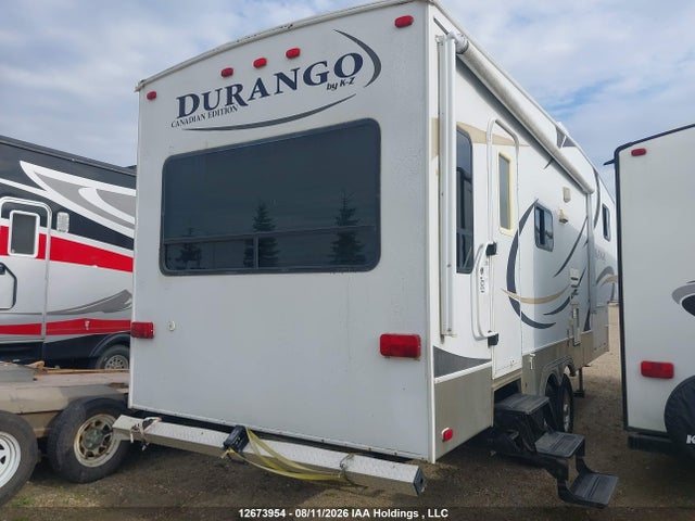 2008 Kzrv Trailer Durango 5th Wheel მანქანა იყიდება აუქციონზე, vin: 4EZFD282187016371, აუქციონის ნომერი: 12673954