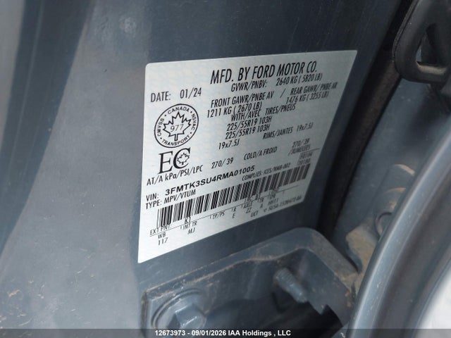 Продаж на аукціоні авто 2024 Ford Mustang Mach-e Premium, vin: 3FMTK3SU4RMA01005, номер лоту: 12673973