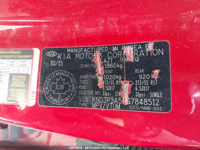 KIA Soul 2016 KNDJP3A56G7848512 Image 9