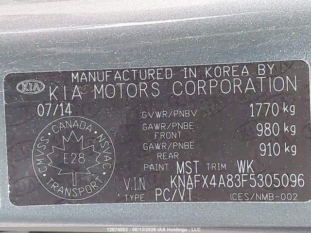 Продажа на аукционе авто 2015 Kia Forte Ex, vin: KNAFX4A83F5305096, номер лота: 12674083