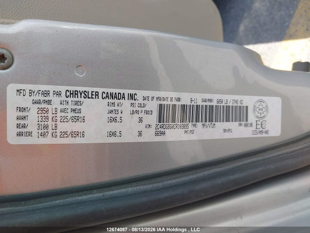 Aukcja sprzedaży 2012 Dodge Grand Caravan Se, vin: 2C4RDGBG0CR103895, numer aukcji: 12674087