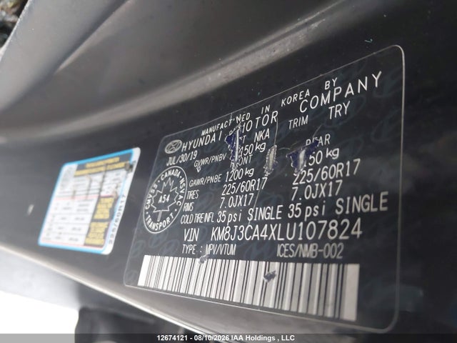 Hyundai Tucson 2020 KM8J3CA4XLU107824 Image 9