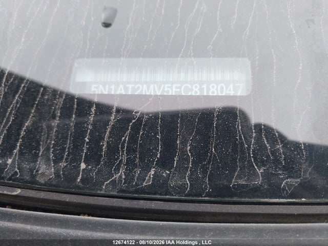 5N1AT2MV5FC818047 Nissan Rogue S/sl/sv