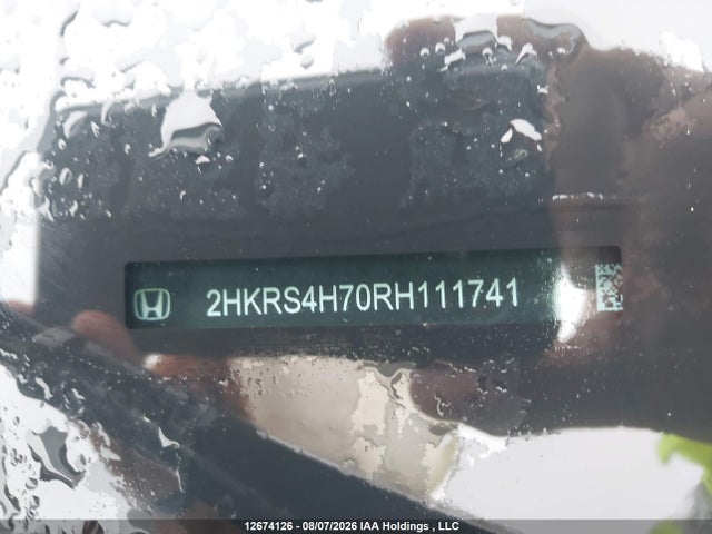 12674126 :رقم المزاد ، 2HKRS4H70RH111741 vin ، 2024 Honda Cr-v Ex-l مزاد بيع