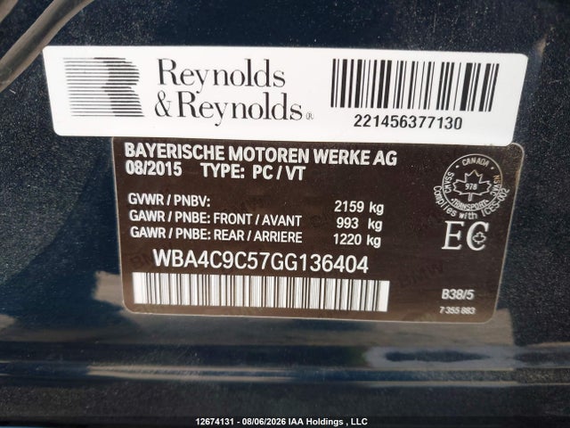 WBA4C9C57GG136404 BMW 428i Gran Coupe Xdrive