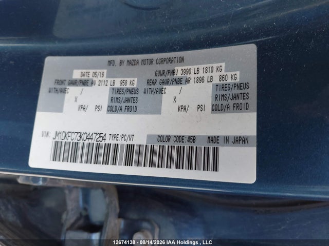 Mazda Cx-3 Gs 2019 JM1DKFC73K0447254 Image 19