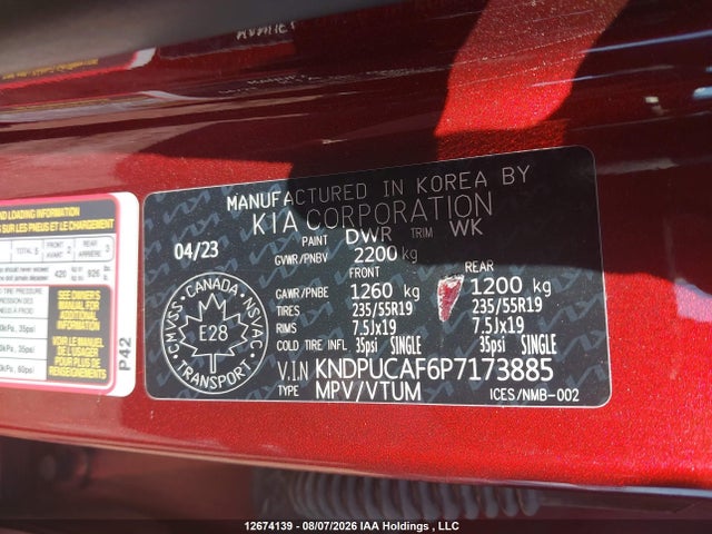 KIA Sportage Lx 2023 KNDPUCAF6P7173885 Image 19