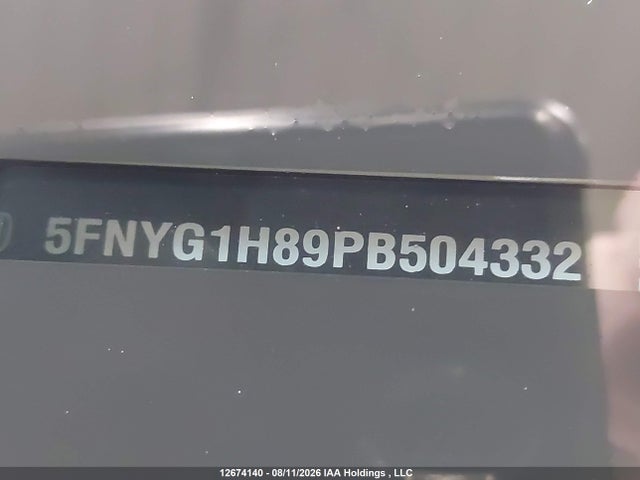 Продажа на аукционе авто 2023 Honda Pilot Elite, vin: 5FNYG1H89PB504332, номер лота: 12674140