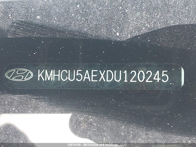 12674150 :رقم المزاد ، KMHCU5AEXDU120245 vin ، 2013 Hyundai Accent Gls/se مزاد بيع