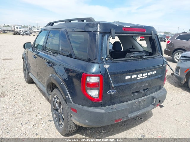 Aukcja sprzedaży 2022 Ford Bronco Sport Outer Banks, vin: 3FMCR9C60NRD64512, numer aukcji: 12670430